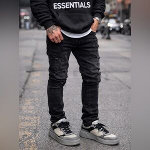 Gucci Men’s GG Supreme Chunky Sneakers. 13. Nearly NEW Black/Gray/Tan Color Way